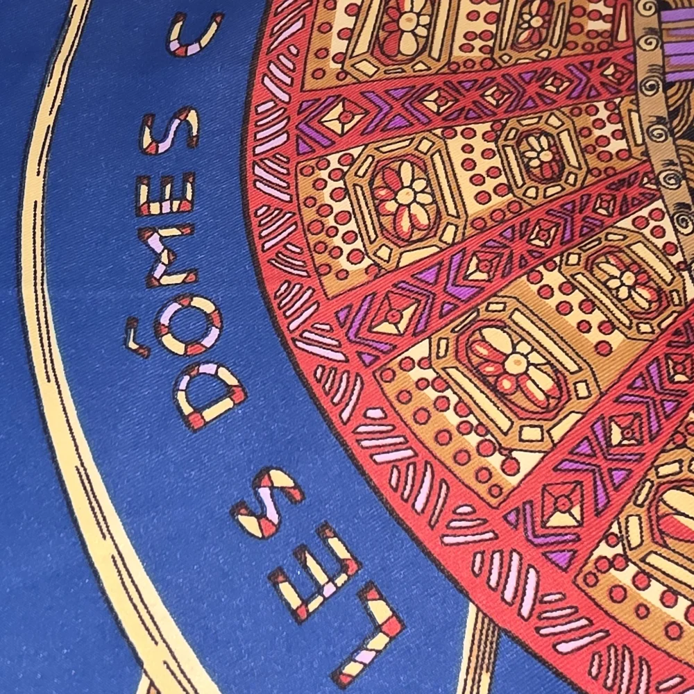 Hermes Purple and Blue Scarf - Picture 5 of 7